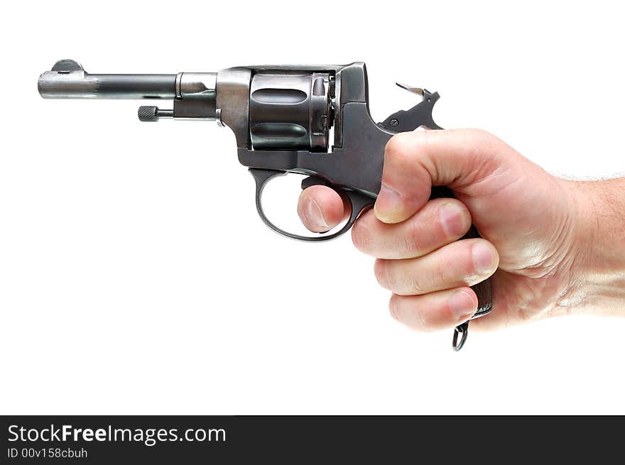 Hand with gun