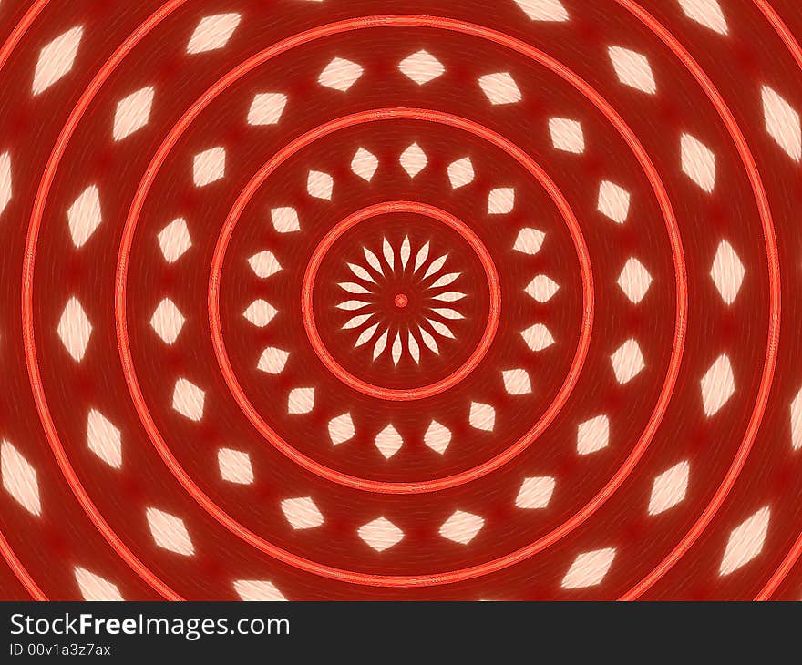 Photo-based illustration abstract, red circle