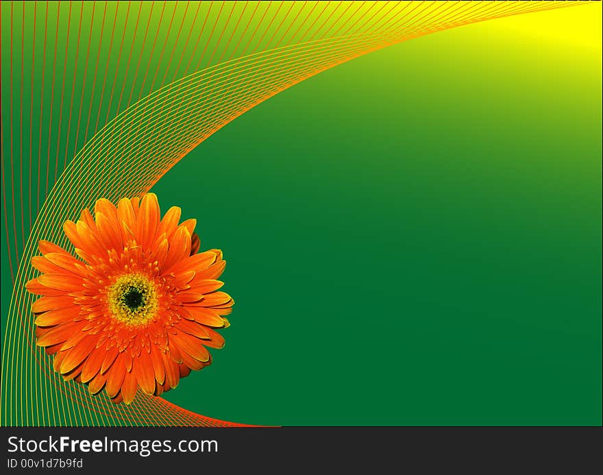 Abstract flower background,  illustration