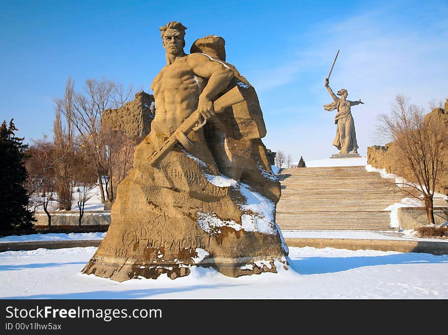 Monument to Russian soldiers in Volgograd