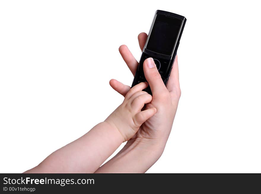 Phone in hands