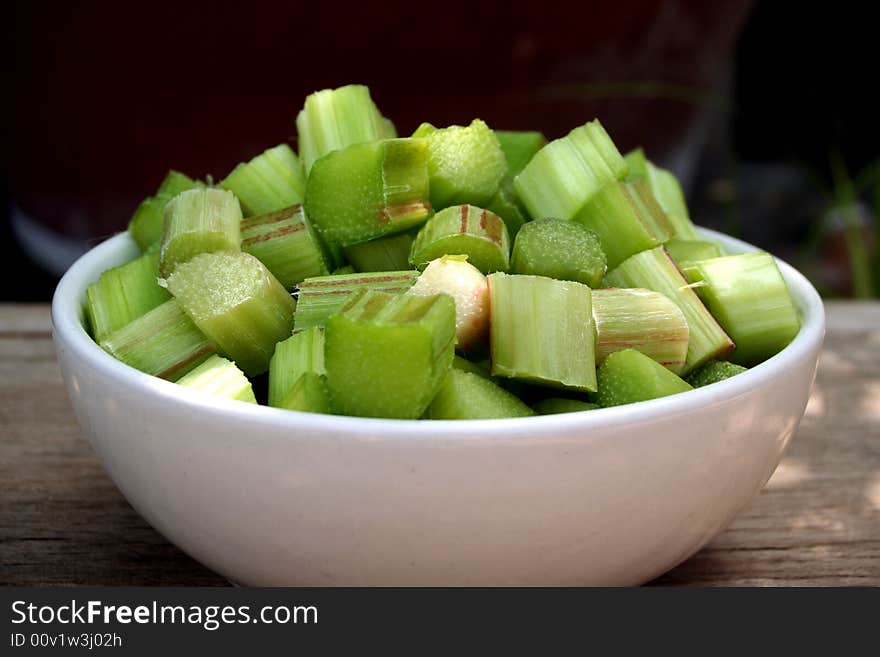 China Rhubarb Rheum officinale  with big leaves