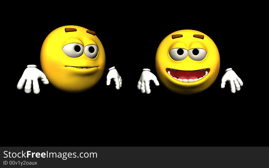 Toon head emotion guy cgi. Toon head emotion guy cgi