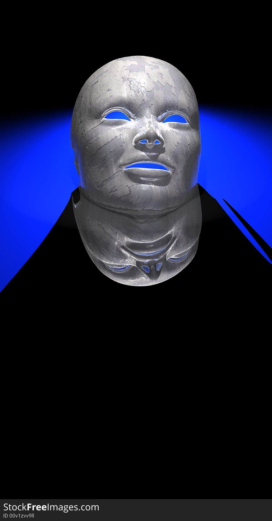 Cg render of high detail mask. Cg render of high detail mask