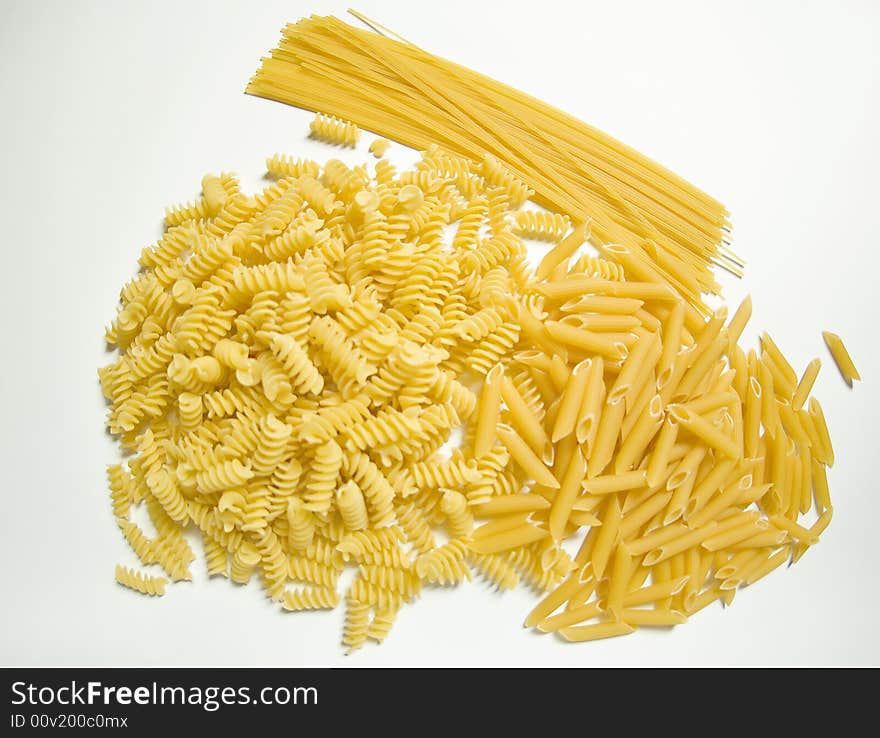 3 kind of italian pasta