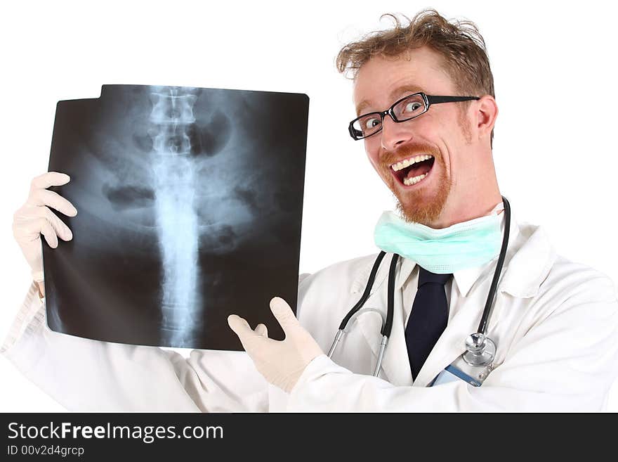 Doctor with xray