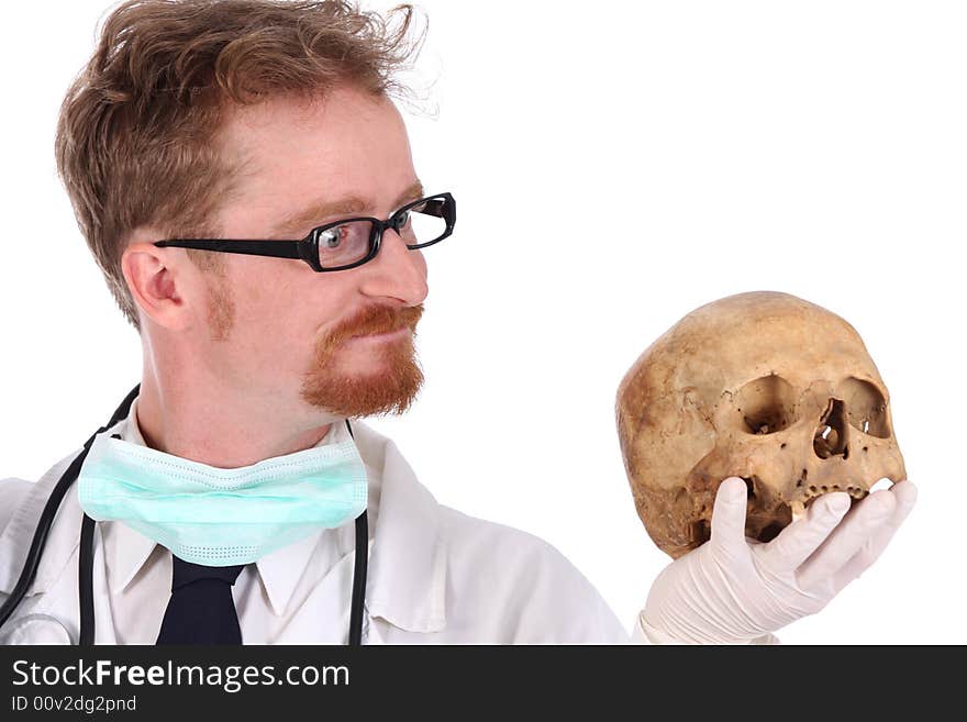 Doctor With Skull