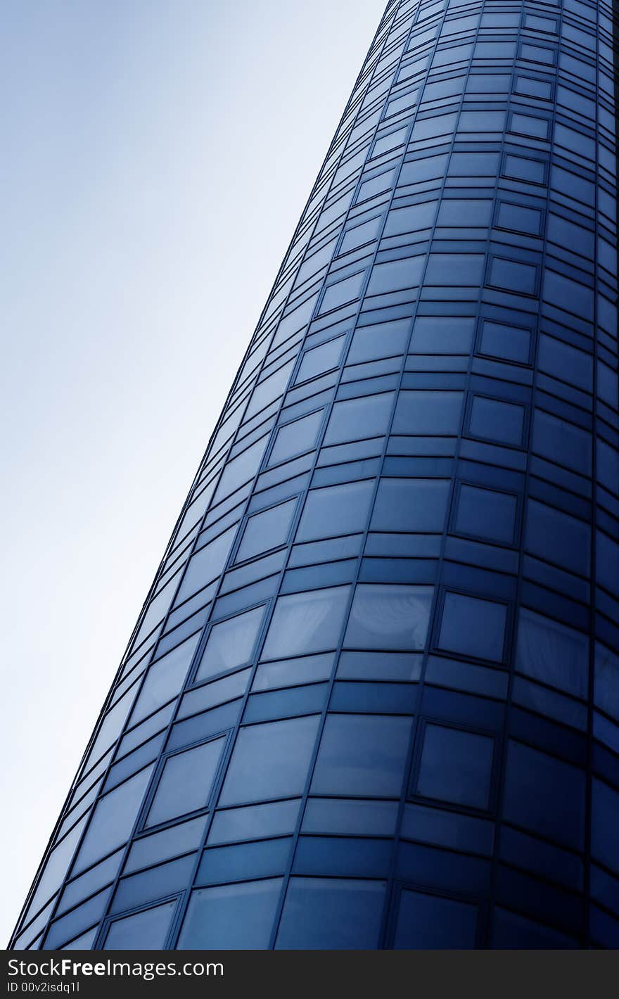 Blue glass tower