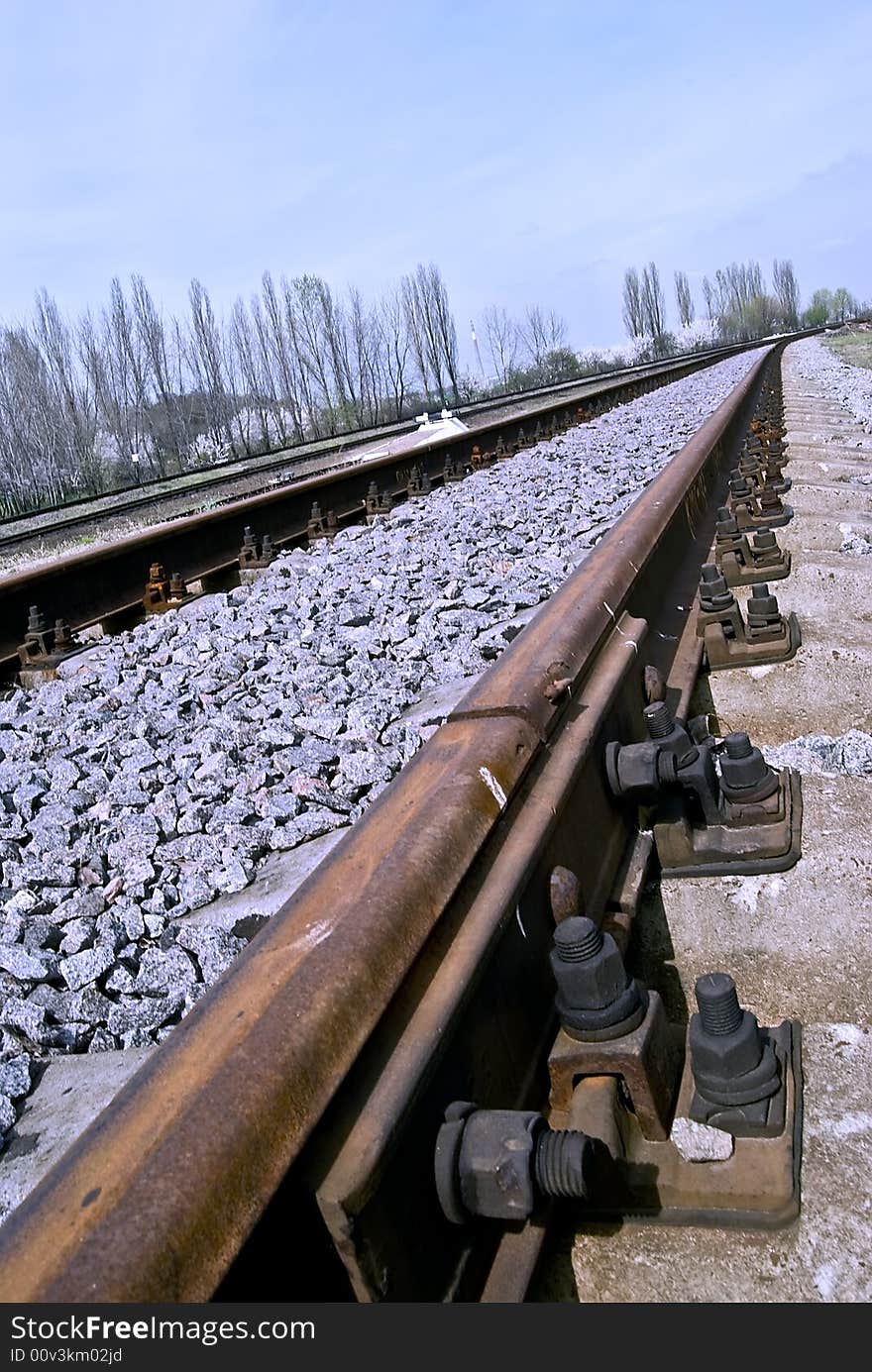 Steel rails of railway