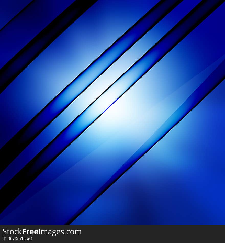 Background with blue shiny lines