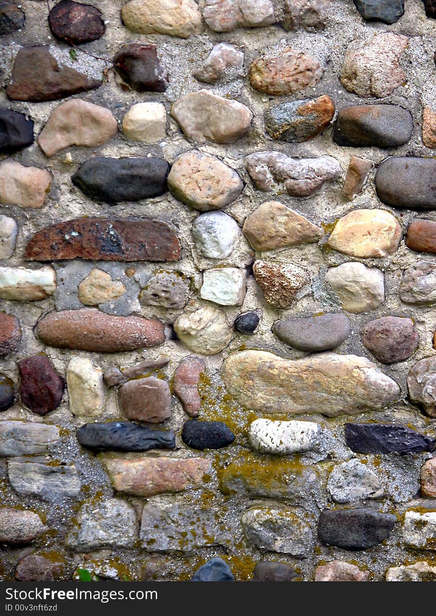 Old cobblestone building texture and background. Old cobblestone building texture and background