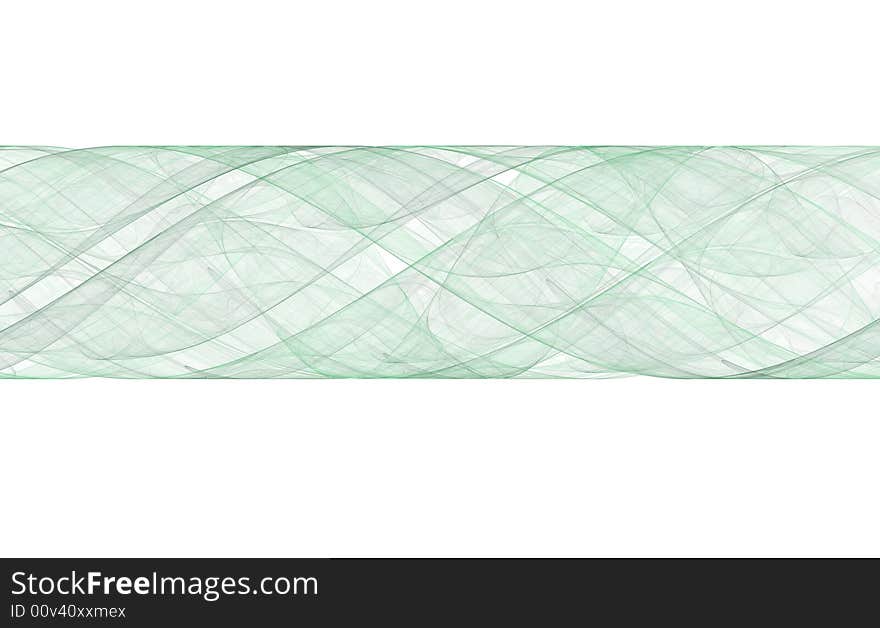 Green Lines Forming A Tube