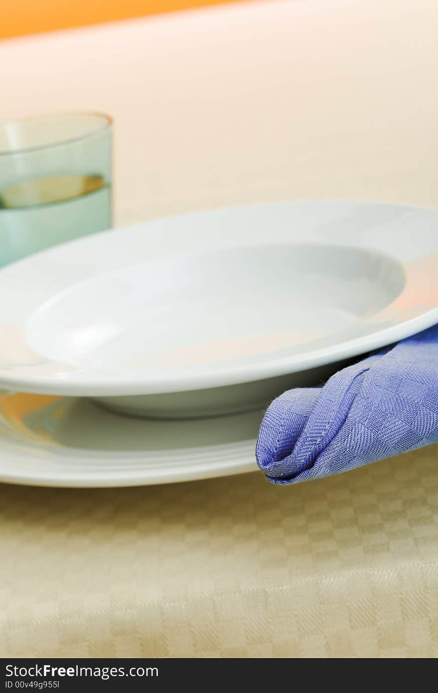 Napkin on the plate