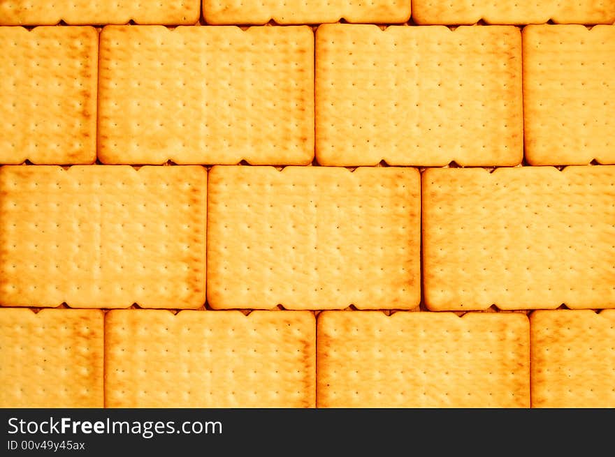 A wall from biscuits