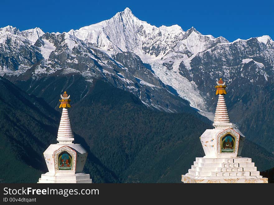 Two Stupas And The Peak