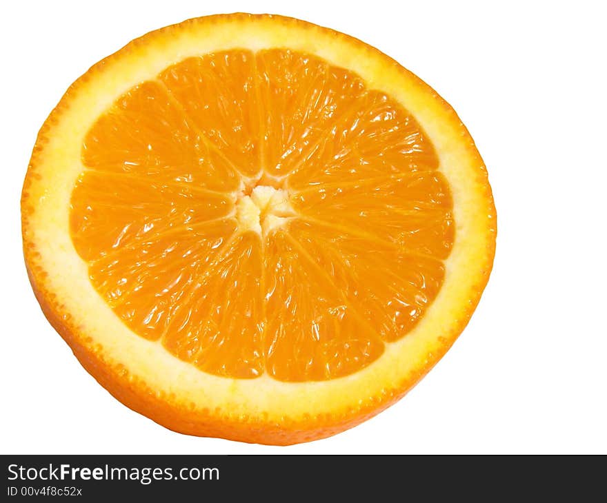 Oranges isolated on white background