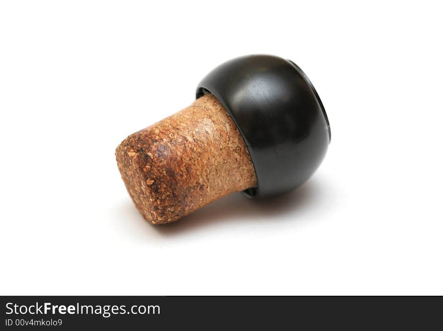 Fuse from a bottle from a cork and plastic