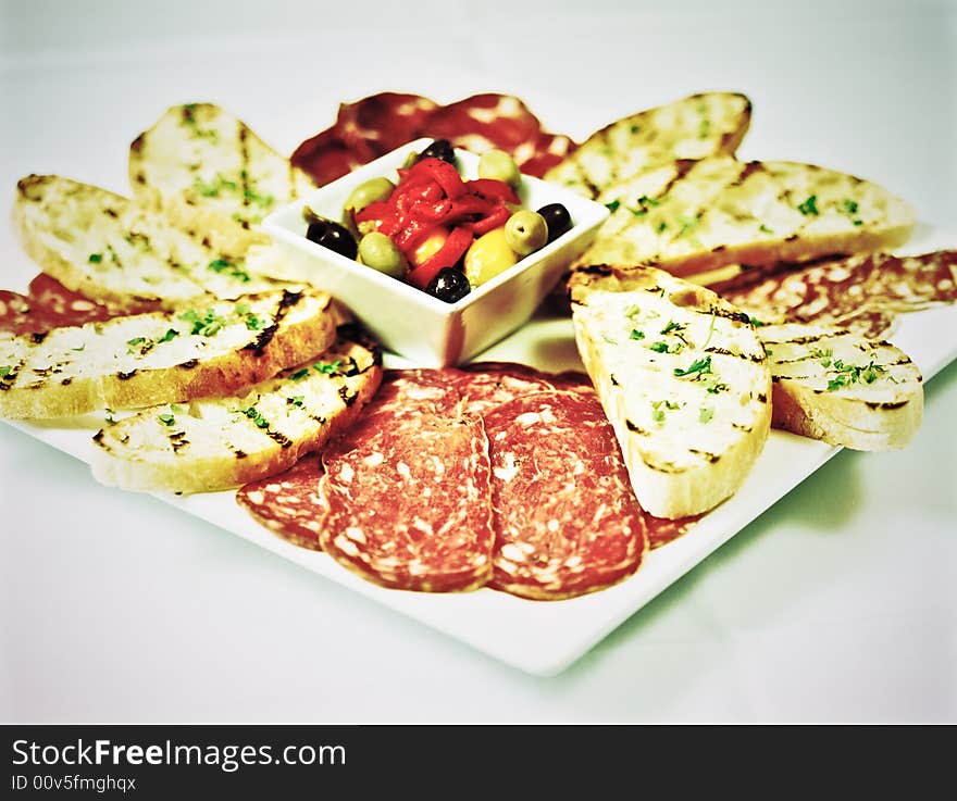 Restaurant prepared dishes, appetizers and dinner. Restaurant prepared dishes, appetizers and dinner.