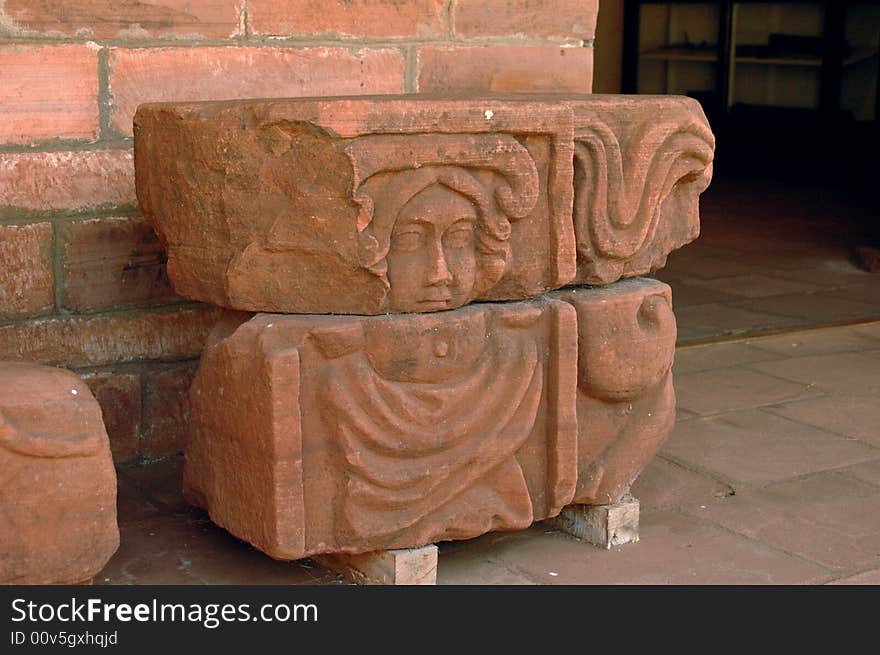 Part of the church in San Ignacio ruins made for Guaranies under Jesuitas supervision (Misiones - Argentina). Part of the church in San Ignacio ruins made for Guaranies under Jesuitas supervision (Misiones - Argentina)