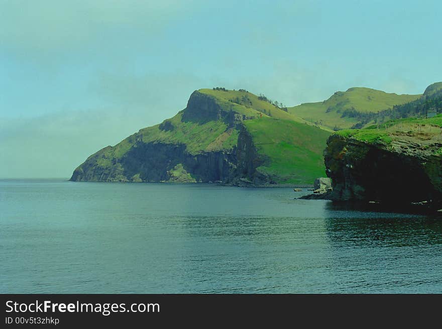 Way in bay of Malokurilskaya, is. Shikotan