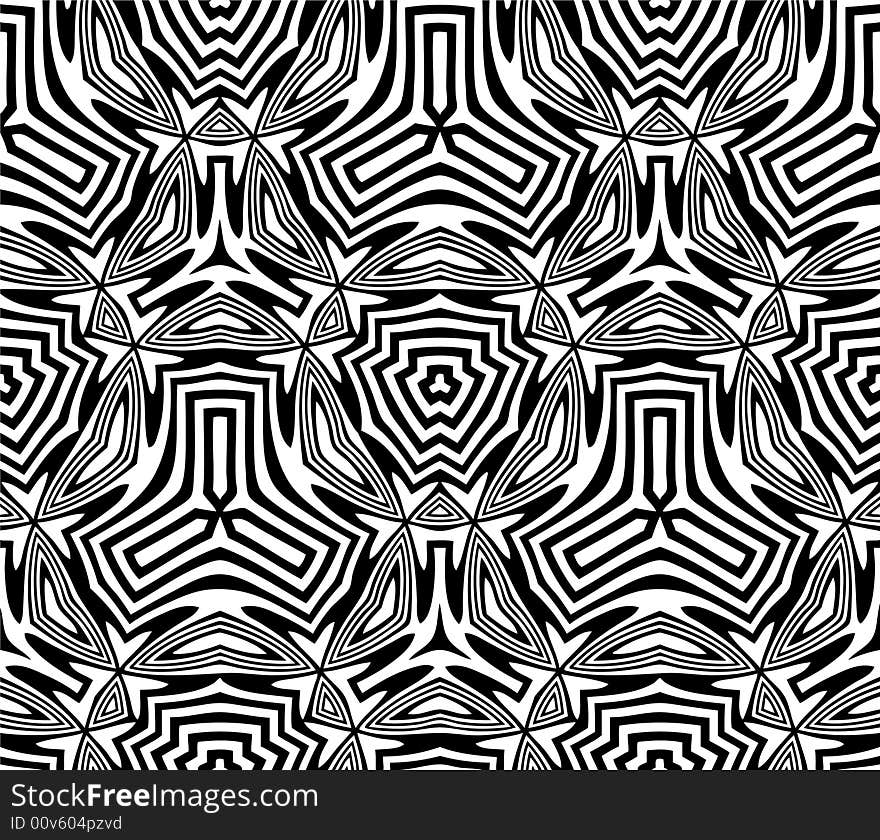 Abstract seamless black-and-white pattern - graphic illustration. Abstract seamless black-and-white pattern - graphic illustration