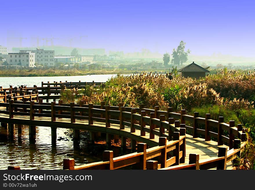 A public park in China,. A public park in China,