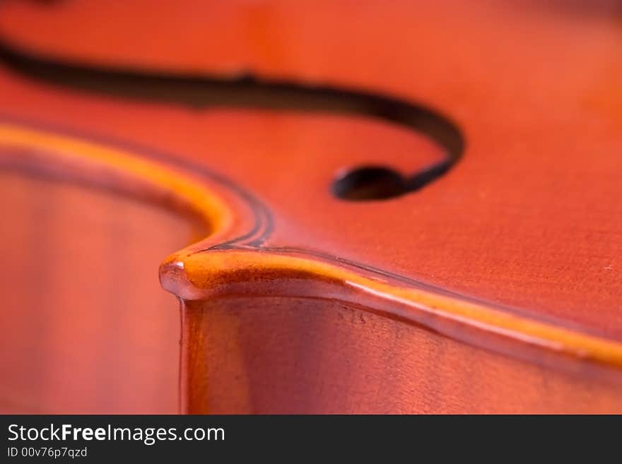 Close-up of a violin