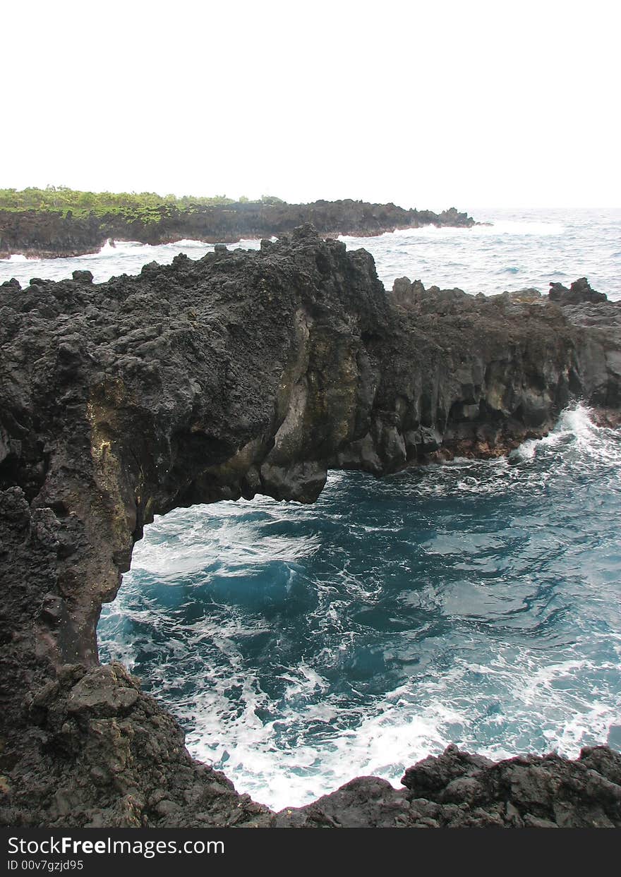 In Black Sand Beach, Maui. In Black Sand Beach, Maui.