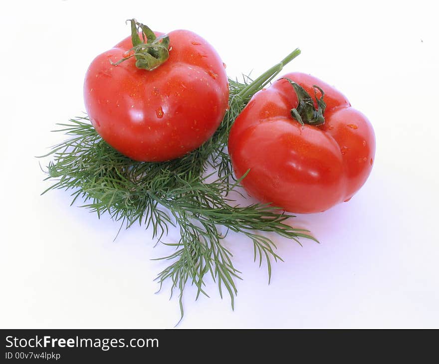 Two tomatoes