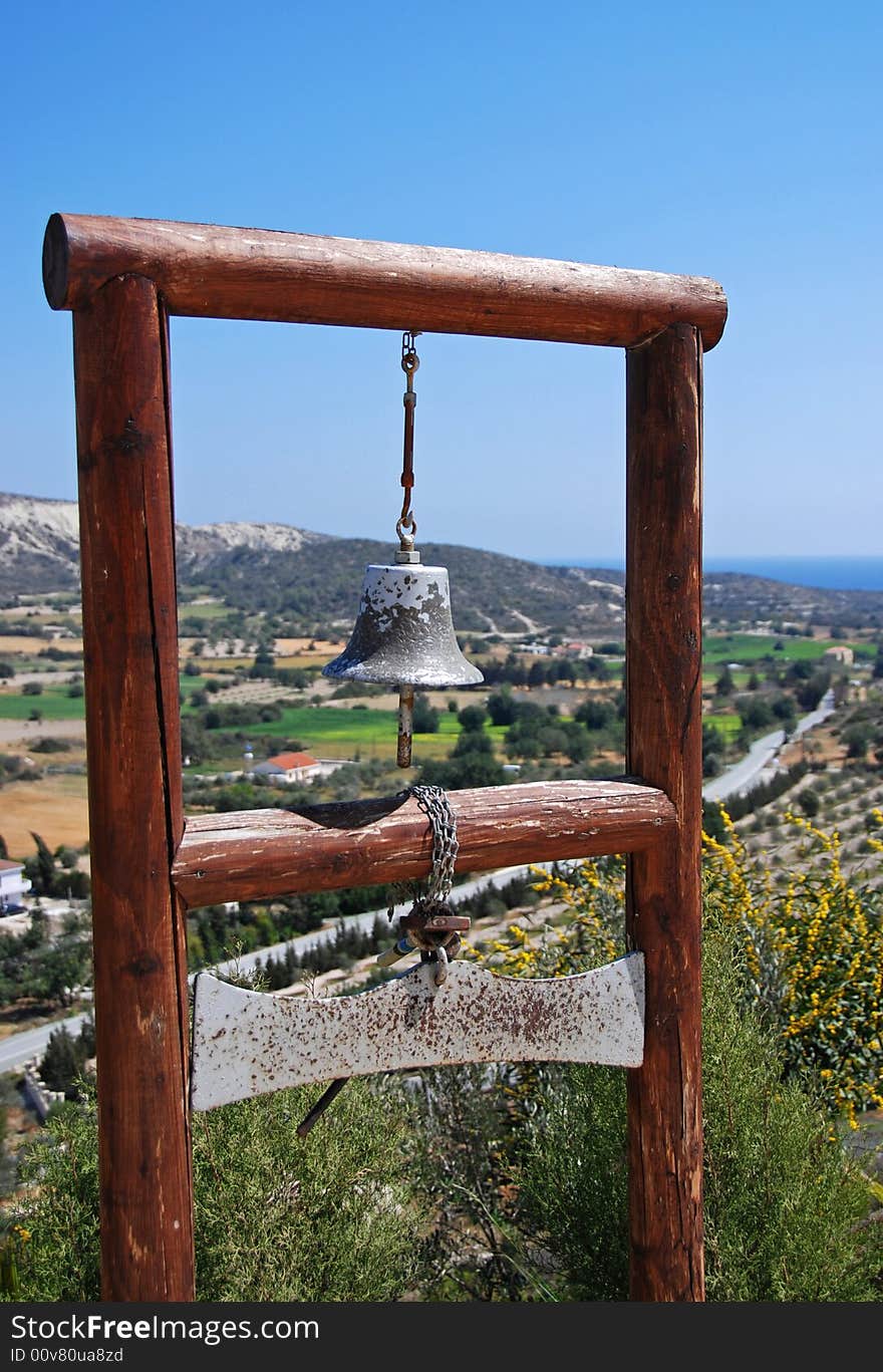 Wooden belfry from a Cristian church in Cyprus