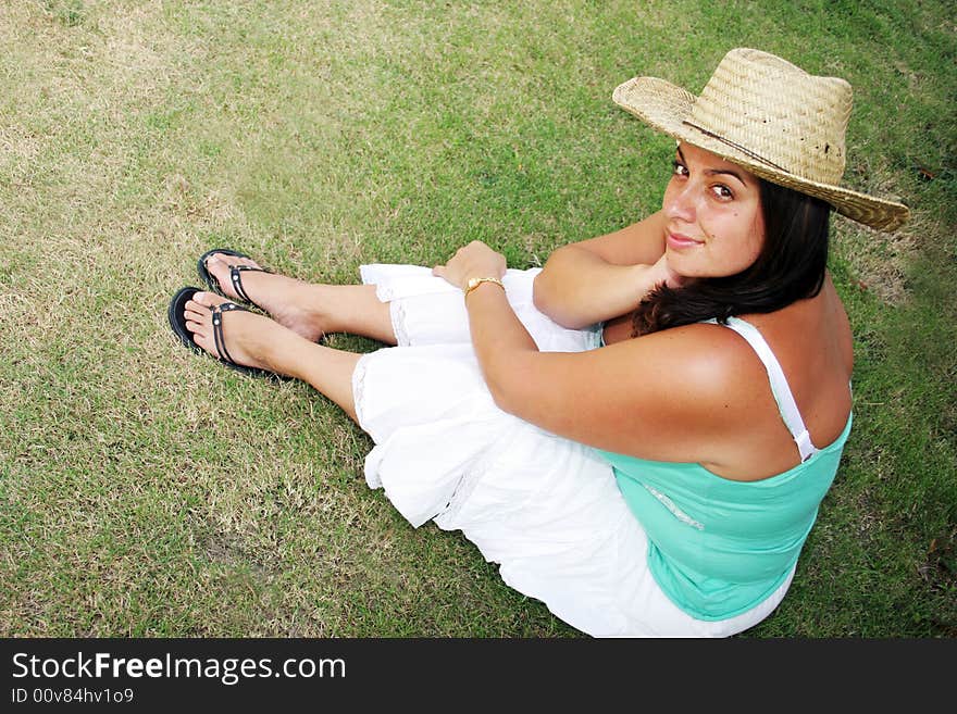 Portrait of a pretty young woman.