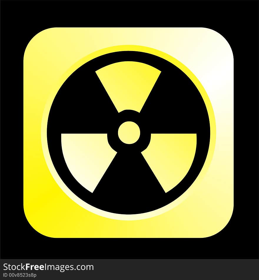 Radiation logo image - graphic illustration