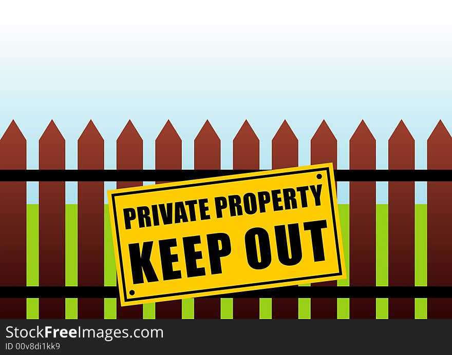 Private property sign