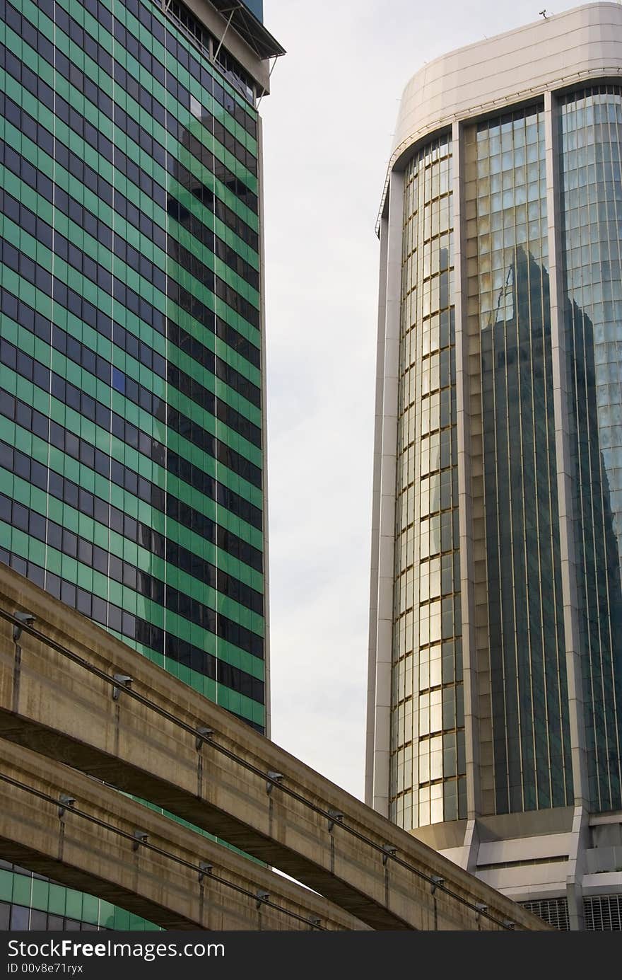 Modern skyscrapers in kuala lumpur