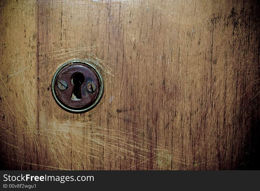 Old door with grunge texture