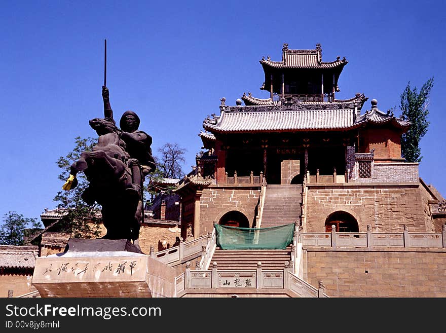 Lizicheng statue and resort palace, mizhi, shanxi, china.