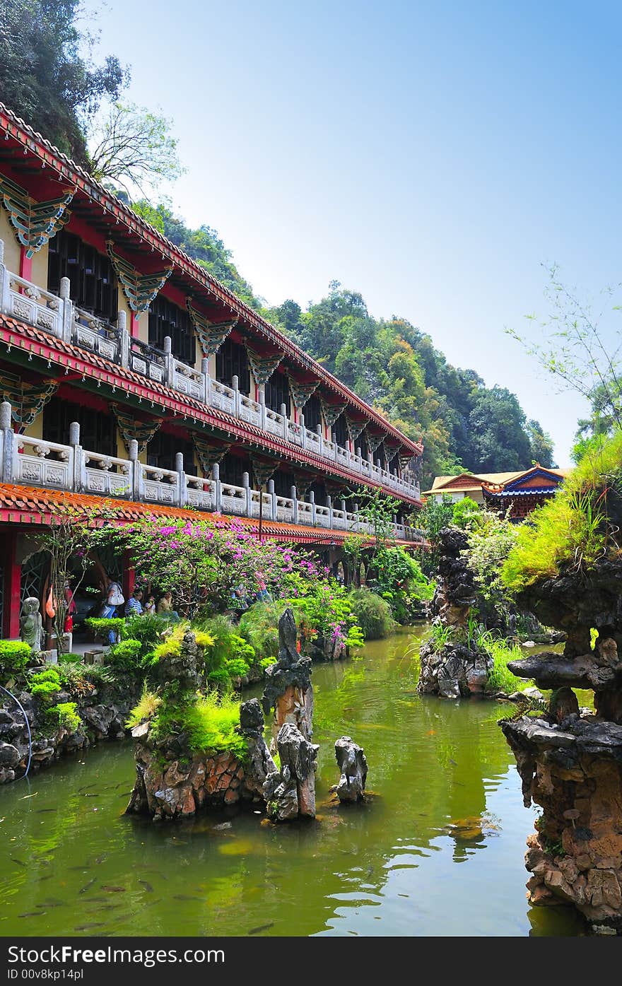 An ancient Chinese temple in Malaysia