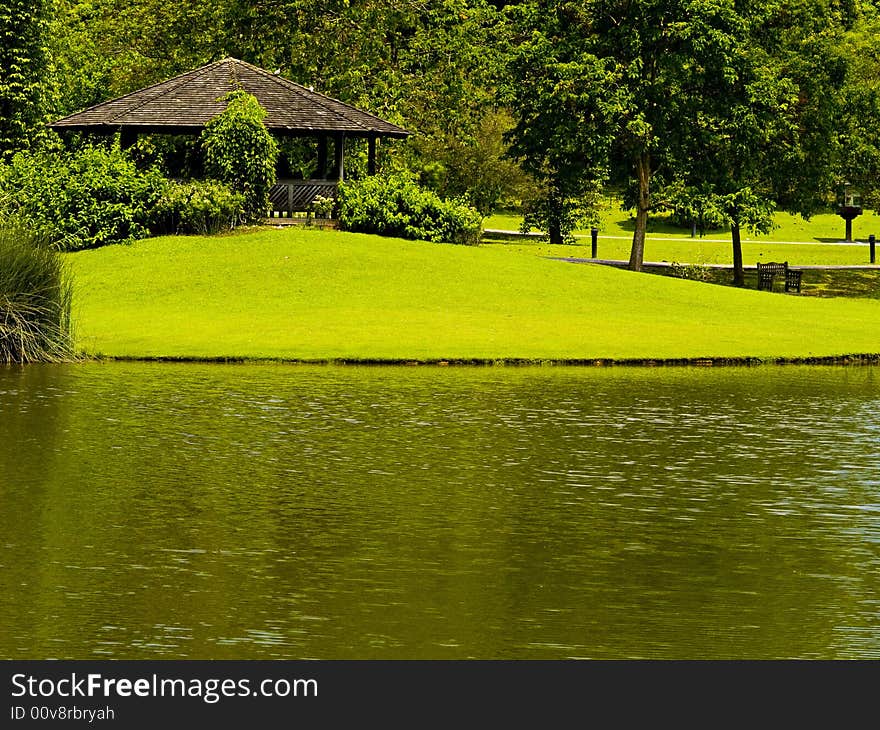 Gazebo by the lake