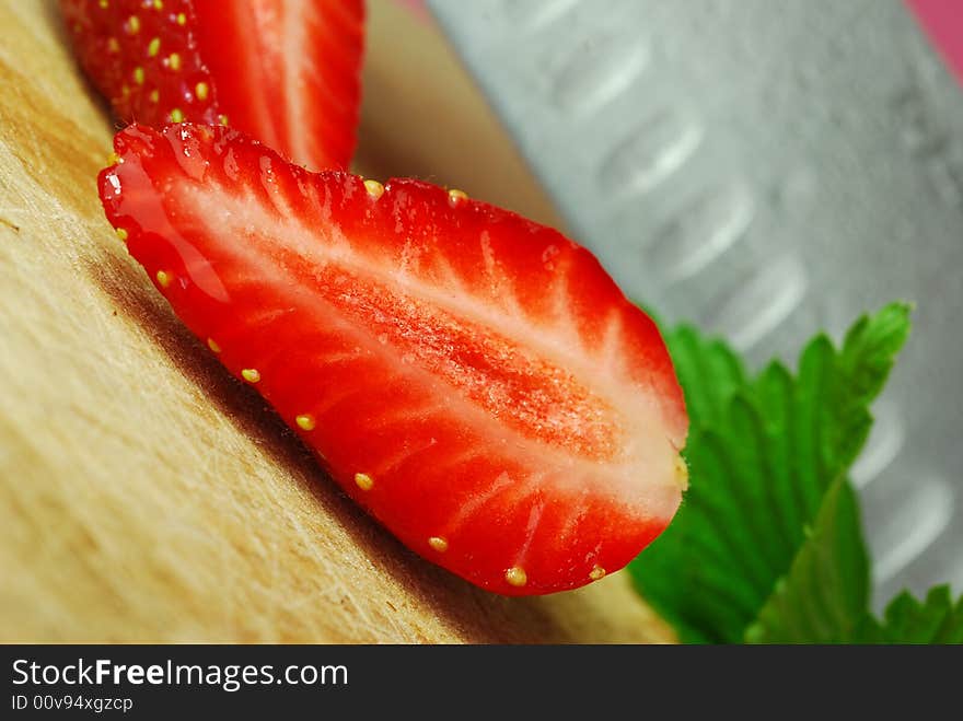 Sliced Strawberries