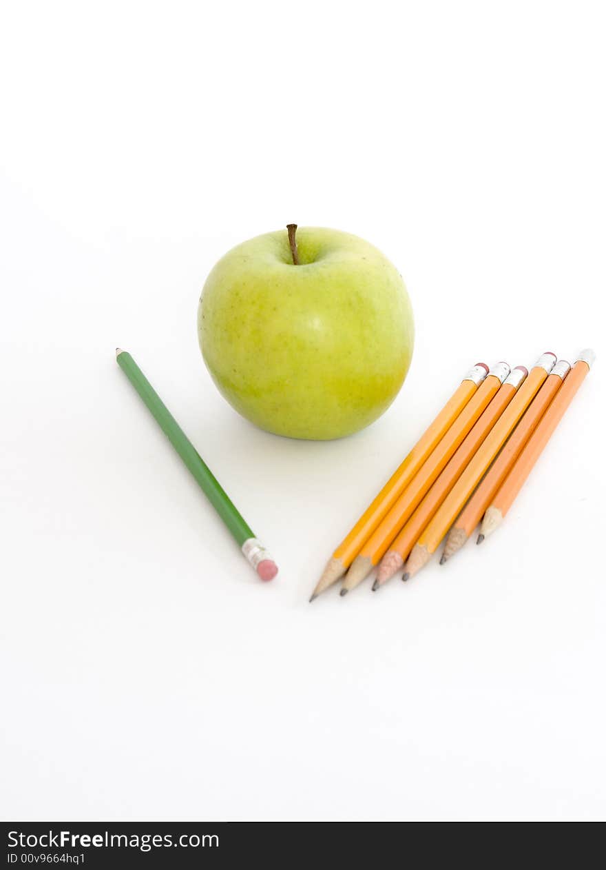 Pencils And Apple