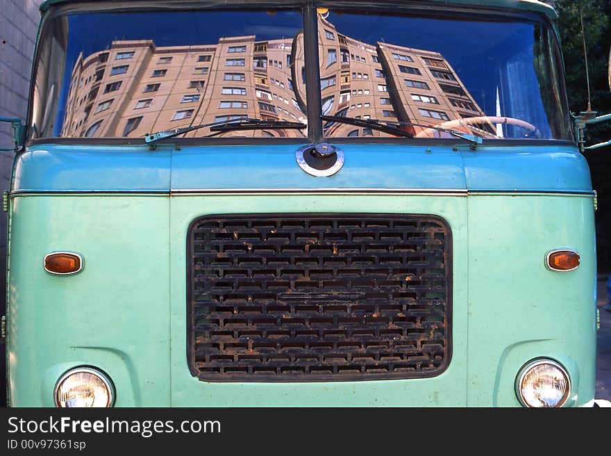 Transport on a background of street