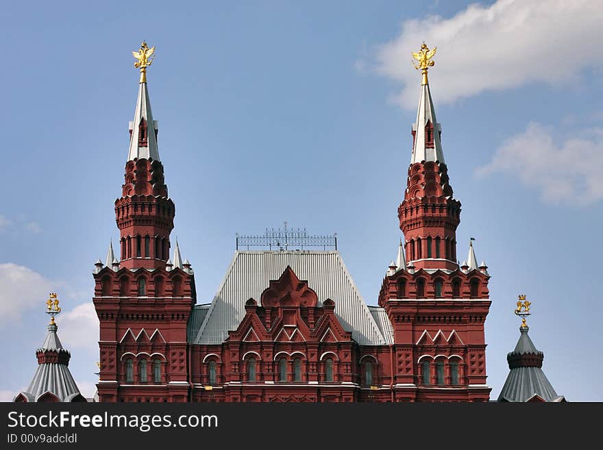 Spikes of a historical museum