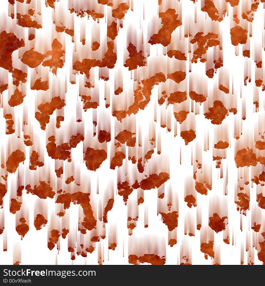 Abstract illustration of old rusty colored blots. Abstract illustration of old rusty colored blots