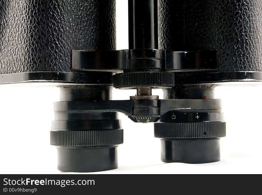 Binoculars isolated on a white background. Binoculars isolated on a white background