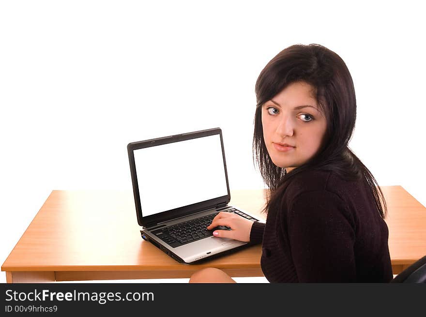 Student with laptop