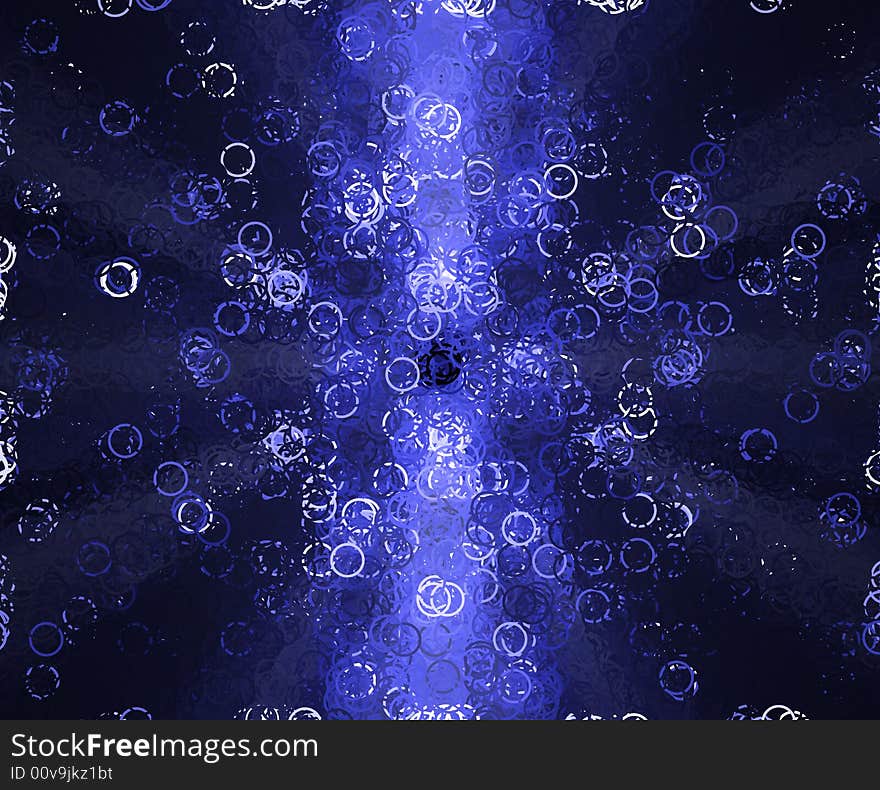 Abstract blue circles