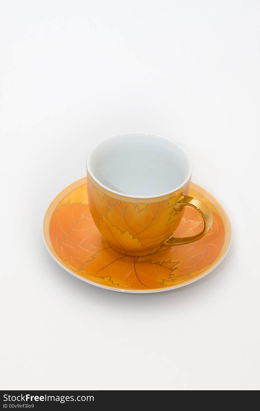 Cup on a white background