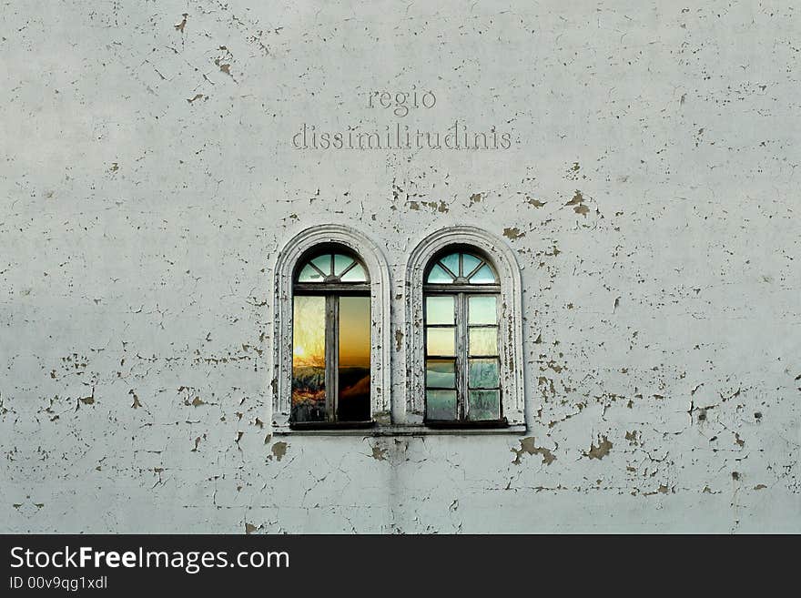 Take a look inside window. You will find there undiscovered world. Above they there is a famous phrase of St. Augustyn writen in Latin language Regio Dissimilitudinis which means The region of unlikiness. Take a look inside window. You will find there undiscovered world. Above they there is a famous phrase of St. Augustyn writen in Latin language Regio Dissimilitudinis which means The region of unlikiness.