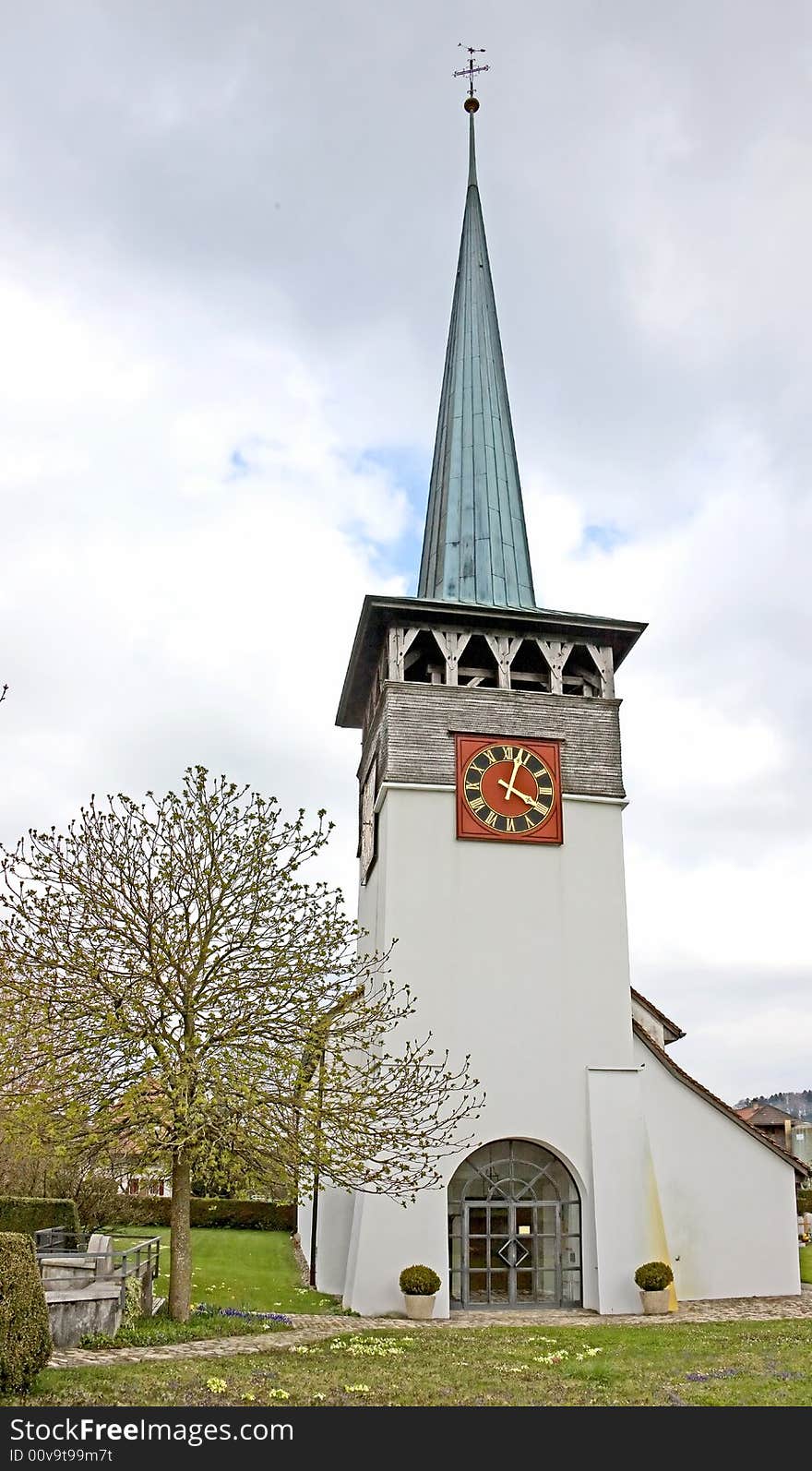 Small rural church in Switzerland. Small rural church in Switzerland