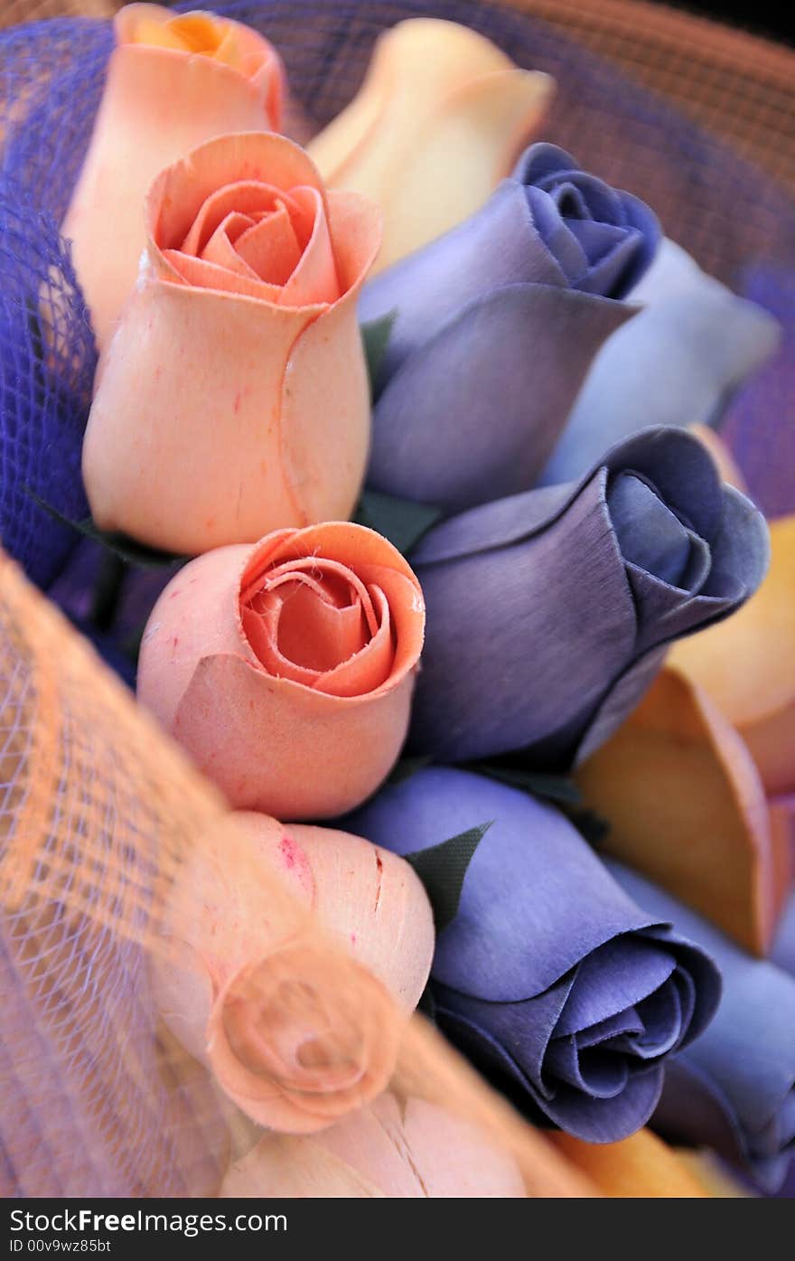 Wooden roses